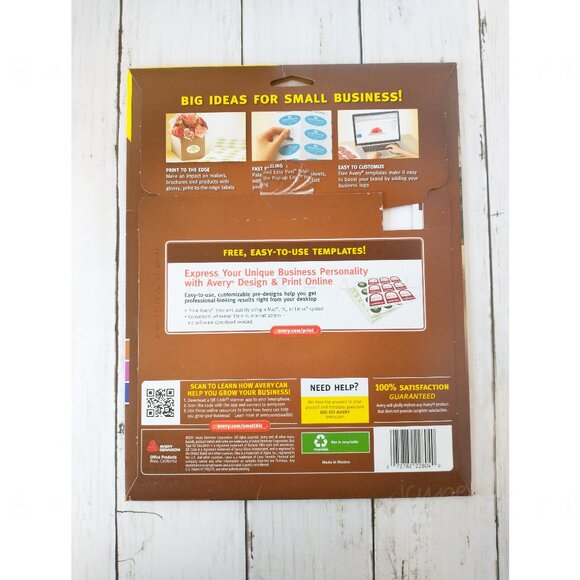 Avery Oval Labels 1.5”x2.5” Glossy White 22804 New 180 Count Easy Peel Printable - Picture 2 of 6